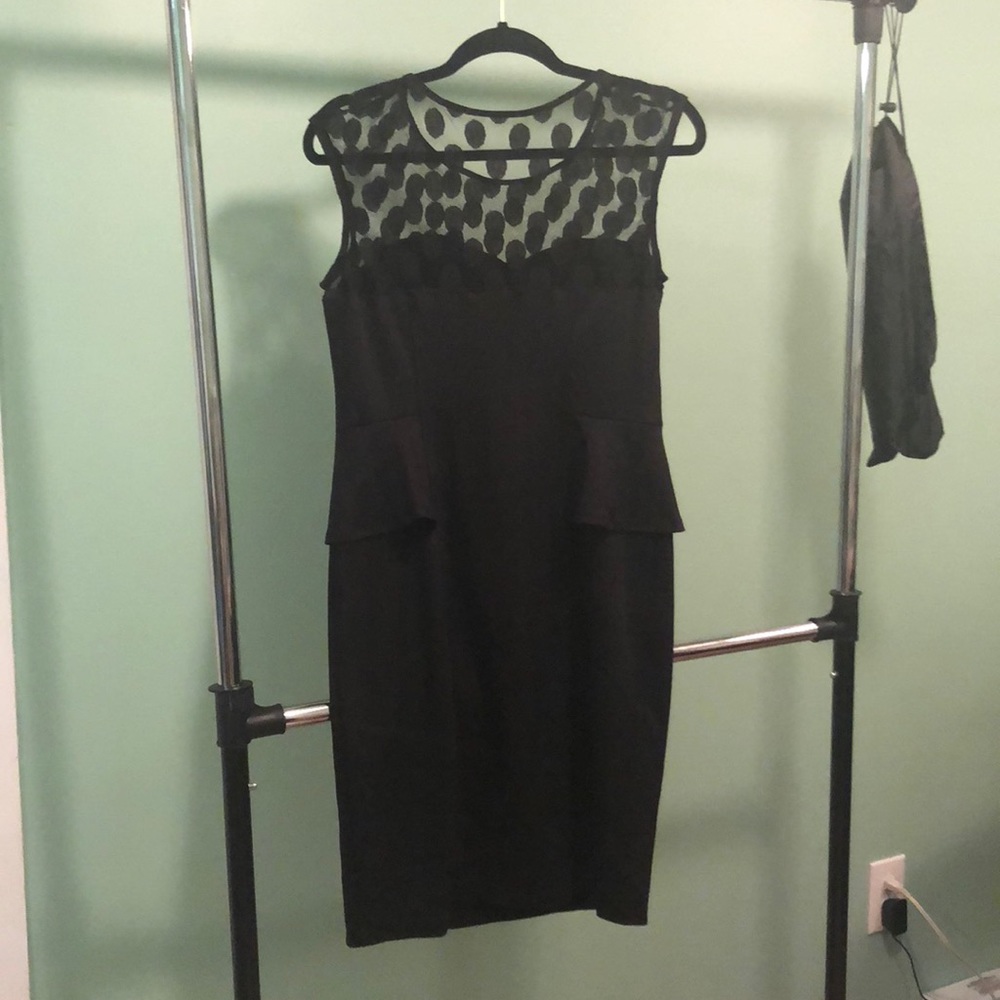 Black lace dress